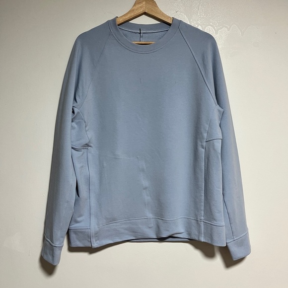 Lululemon Light Blue Crewneck Sweatshirt with Minimal Branding - Picture 2 of 11